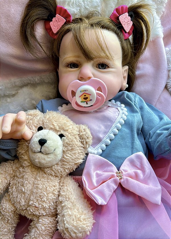 Bebê Reborn Pietra – Realismo em Silicone Feito à Mão