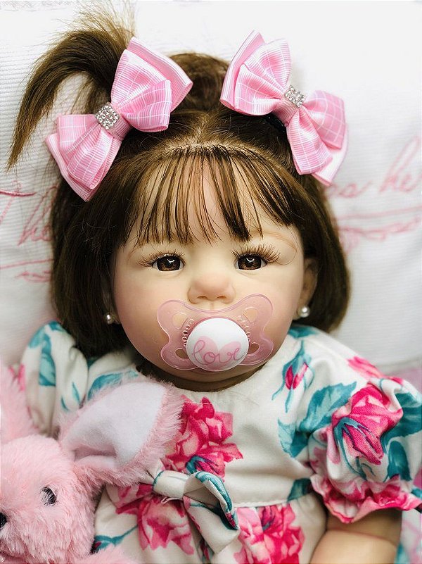 Bebê Reborn Naty Realista Risonha – Toda em Silicone