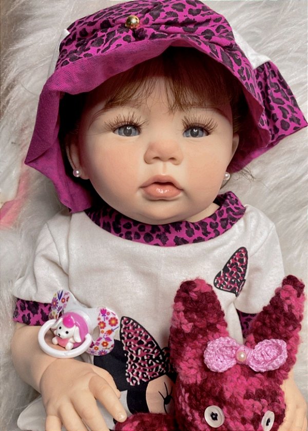 Bebê Reborn Flora – Exclusiva em Silicone