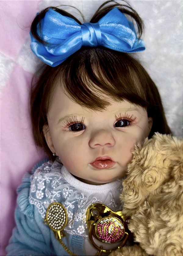 Bebê Reborn Maria Júlia Realista – Silicone Exclusivo Linha Prime