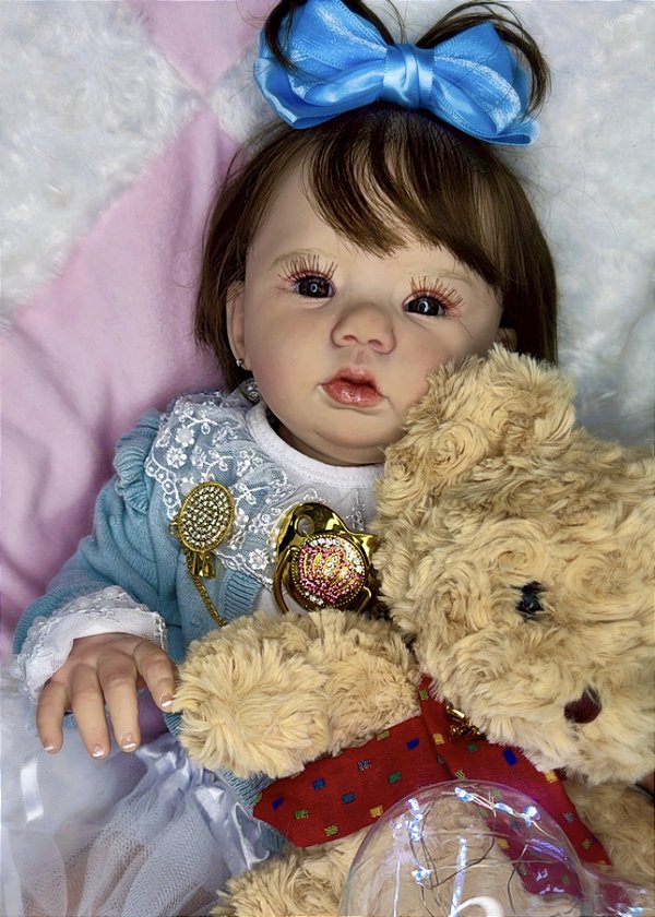 Bebê Reborn Maria Júlia Realista – Silicone Exclusivo Linha Prime