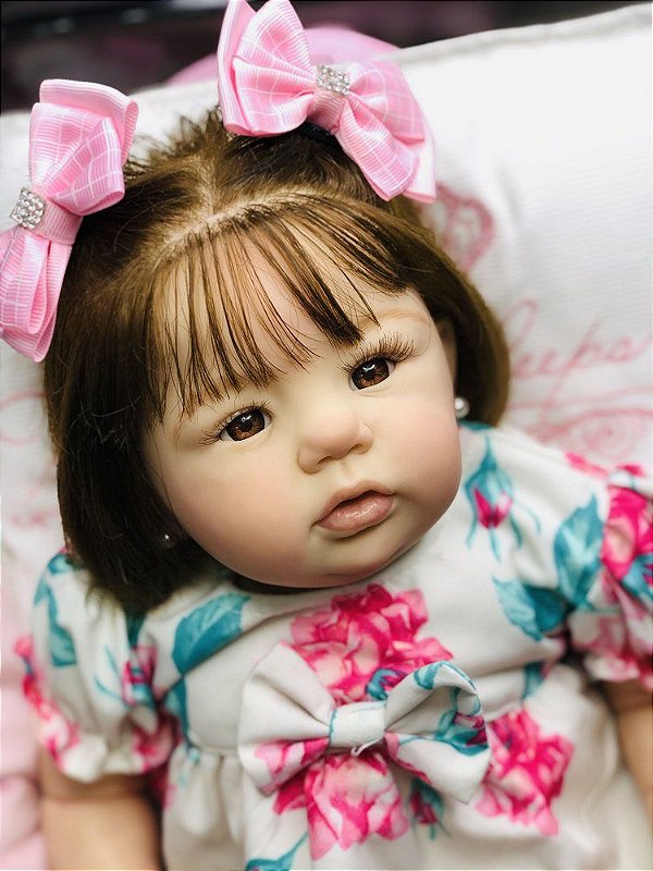 Bebê Reborn Naty Realista Risonha – Toda em Silicone