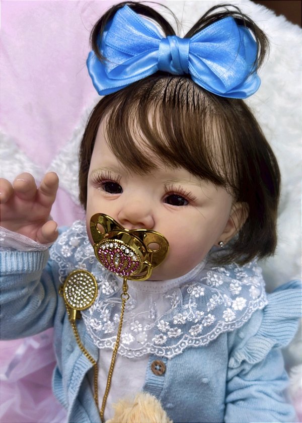 Bebê Reborn Maria Júlia Realista – Silicone Exclusivo Linha Prime