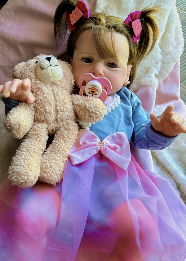 Bebê Reborn Pietra – Realismo em Silicone Feito à Mão