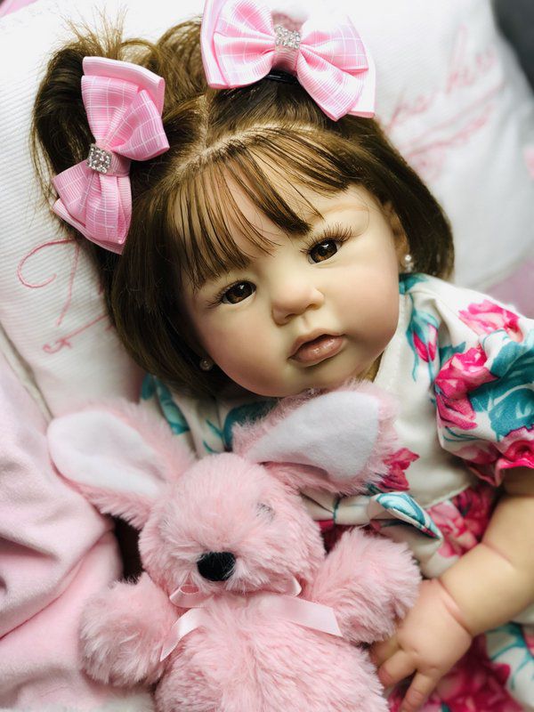 Bebê Reborn Naty Realista Risonha – Toda em Silicone