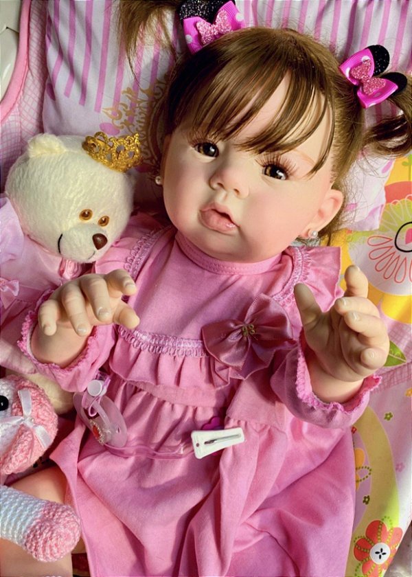 Bebê Reborn Kitty – Mega Realista em Silicone + Brinde Especial